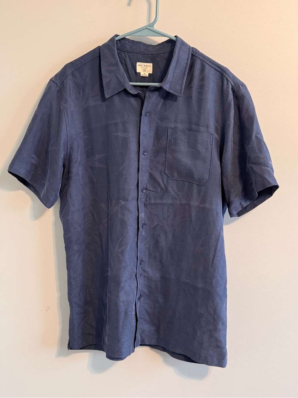 Jack O'Neill Navy‎ blue Tropical Hawaiian shirt Men's Medium